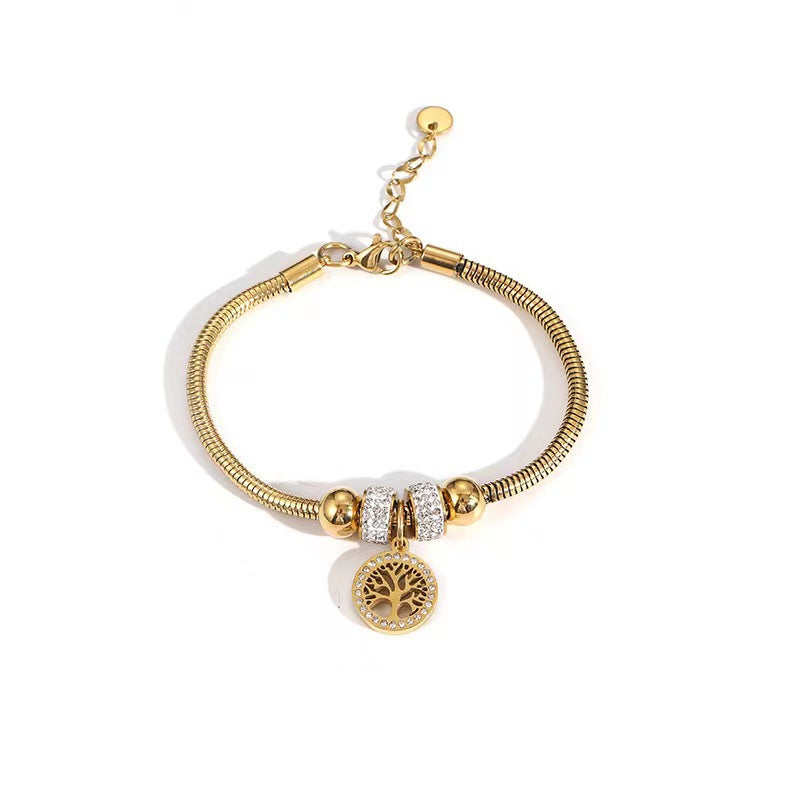 Bracciale farfalla e fiore con occhio