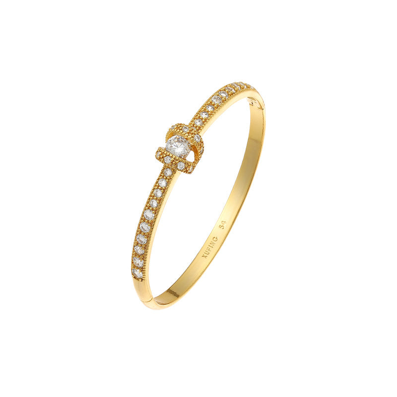 Bracciale placcato oro in ottone