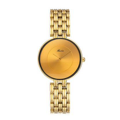 Orologio al quarzo quadrante oro e nero
