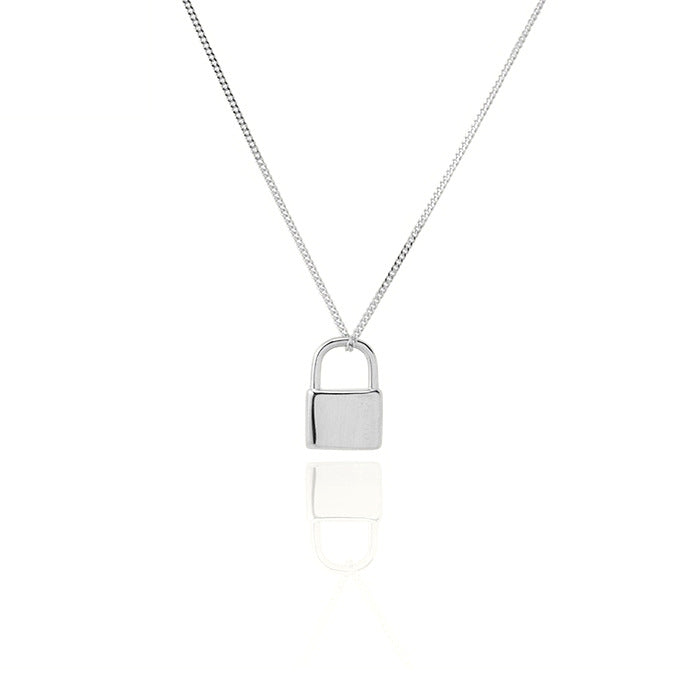 Collana con lucchetto argento 925