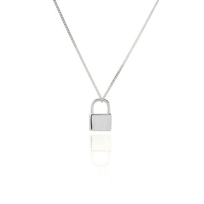 Collana con lucchetto argento 925