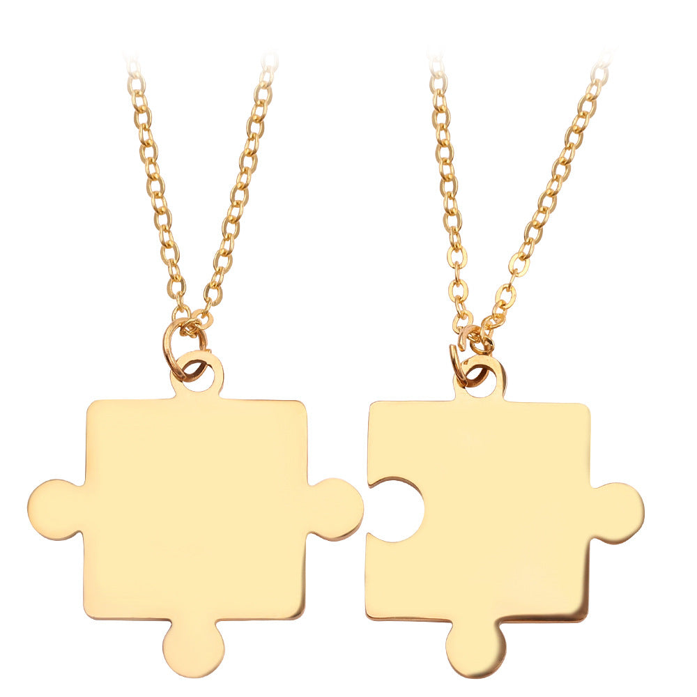 Collana puzzle geometrica