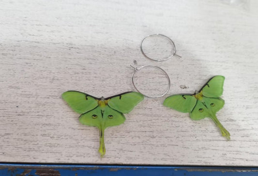 Orecchini farfalla verde