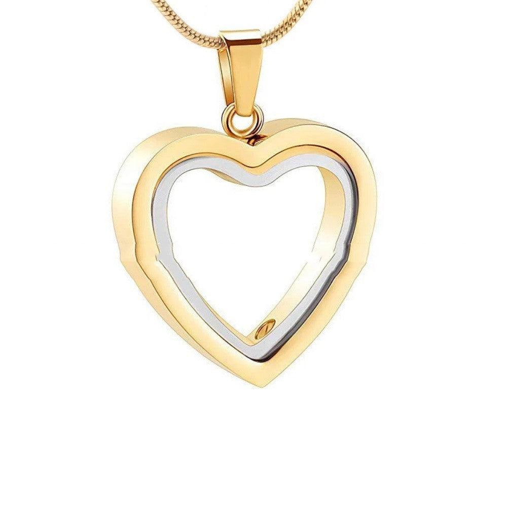 Ciondolo cuore in acciaio