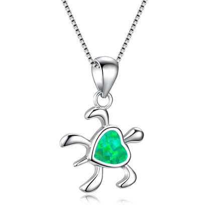 Collana tartaruga opale miniatura