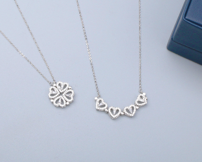 Collana Quadrifoglio magnetica