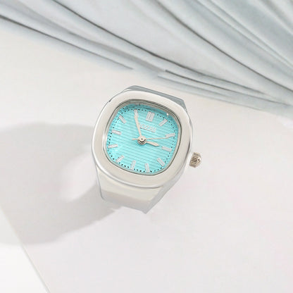 Anello orologio quadrato