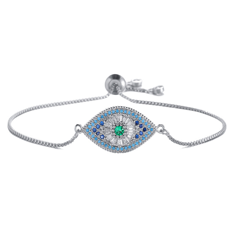 Bracciale occhio zircone rame