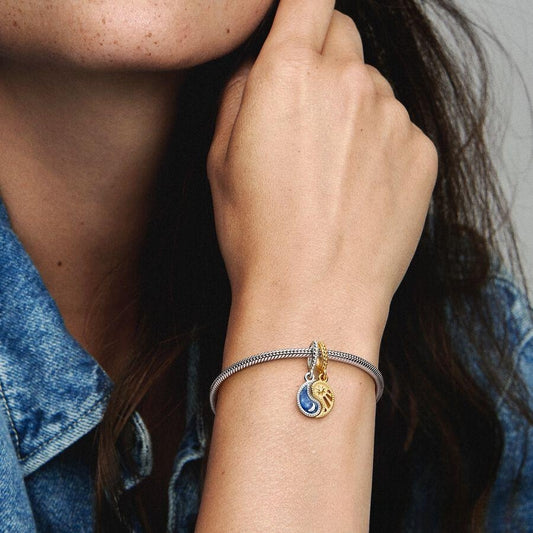 Bracciale charm sole e luna