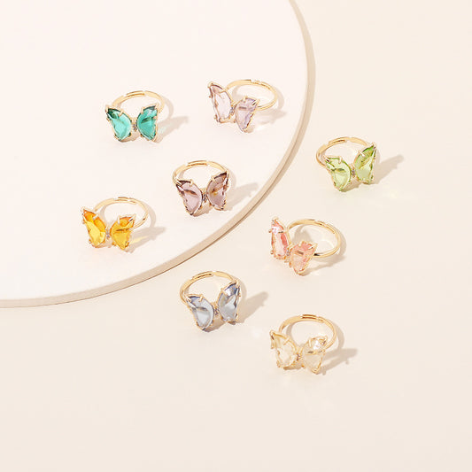Anello Farfalla Resina