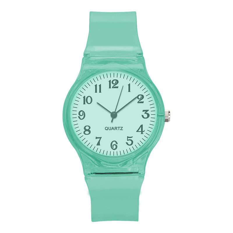 Orologio cinturino trasparente