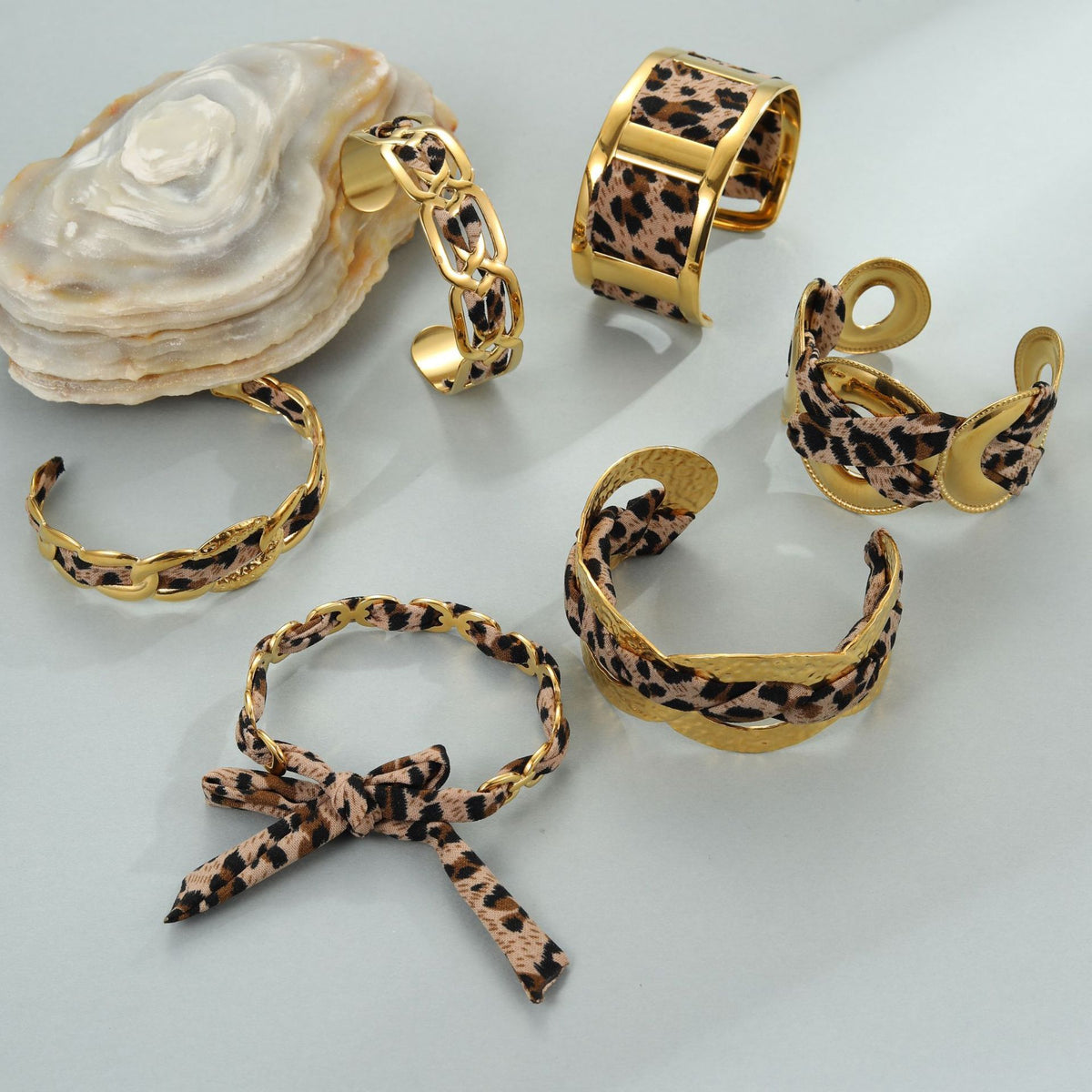 Braccialetto Leopardato Oro