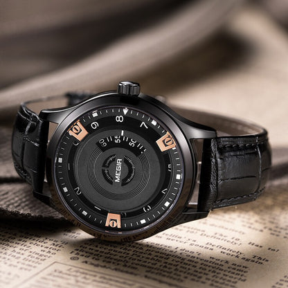 Orologio da uomo in pelle al quarzo
