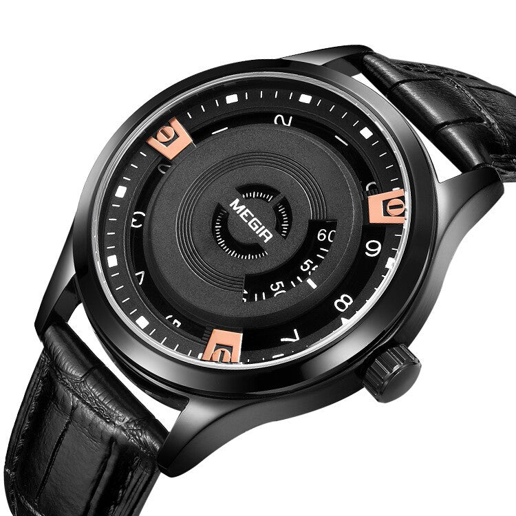 Orologio da uomo in pelle al quarzo