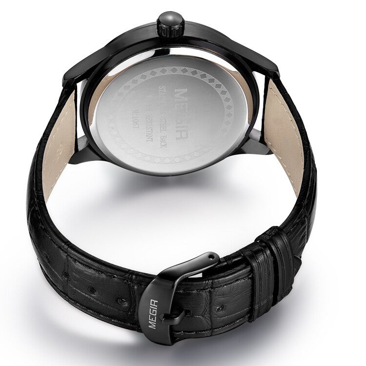 Orologio da uomo in pelle al quarzo