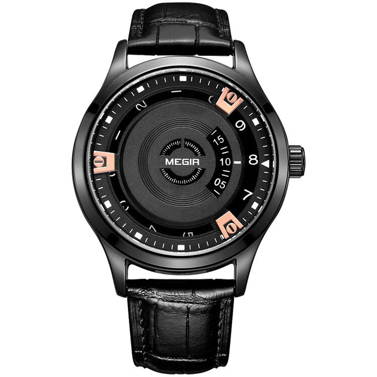 Orologio da uomo in pelle al quarzo