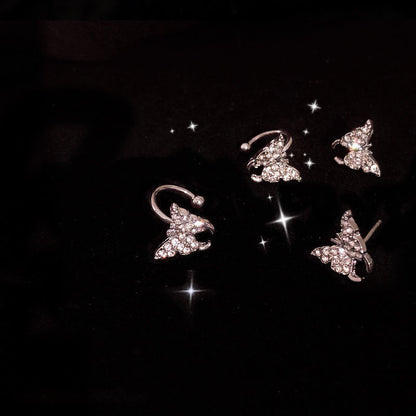 Orecchini clip farfalla piccoli