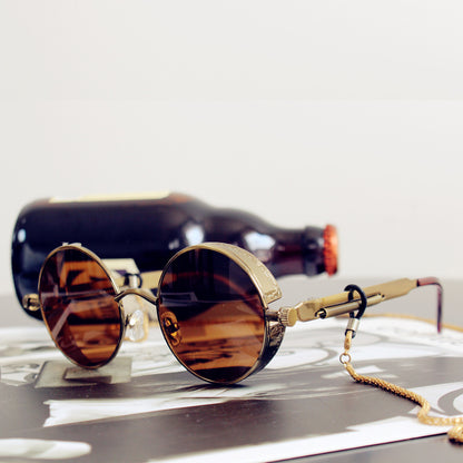 Occhiali da sole retrò hipster punk