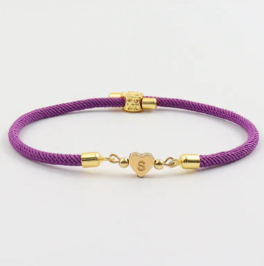Bracciale lettere cuore