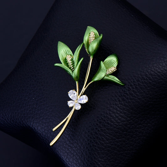 Spilla fiore 3D compatta