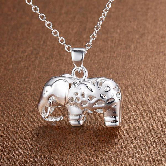 Collana elefante argento