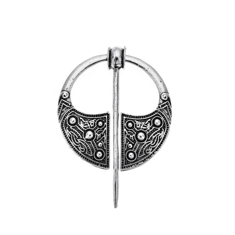 Spilla vichinga vintage metallo