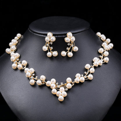 Set perle collana e orecchini