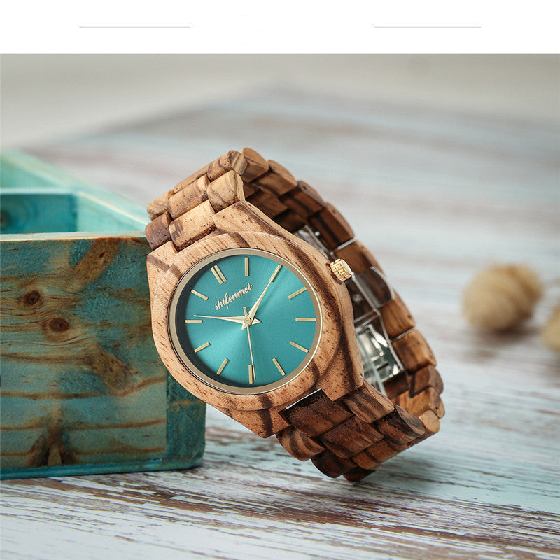Orologio in legno e acciaio