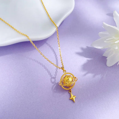 Collana cuore martellata oro