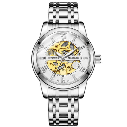 Orologio automatico acciaio cavo luminoso