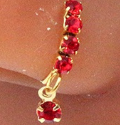 Piercing setto farfalla zirconi