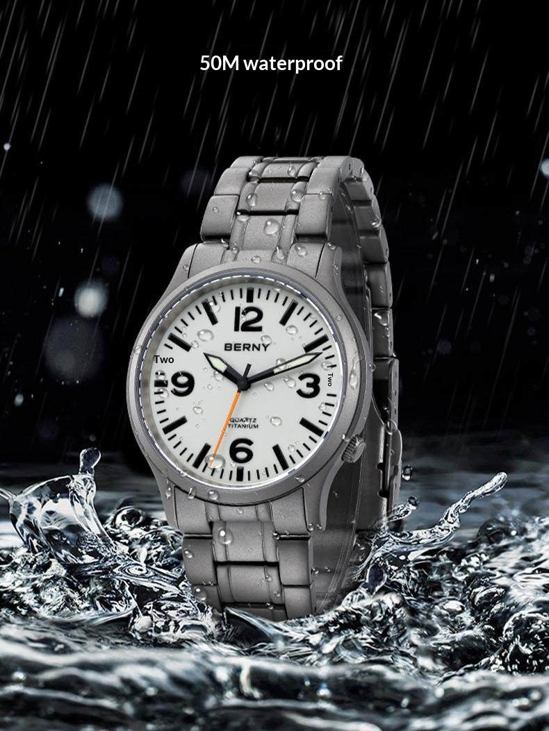 Orologio uomo titanio impermeabile