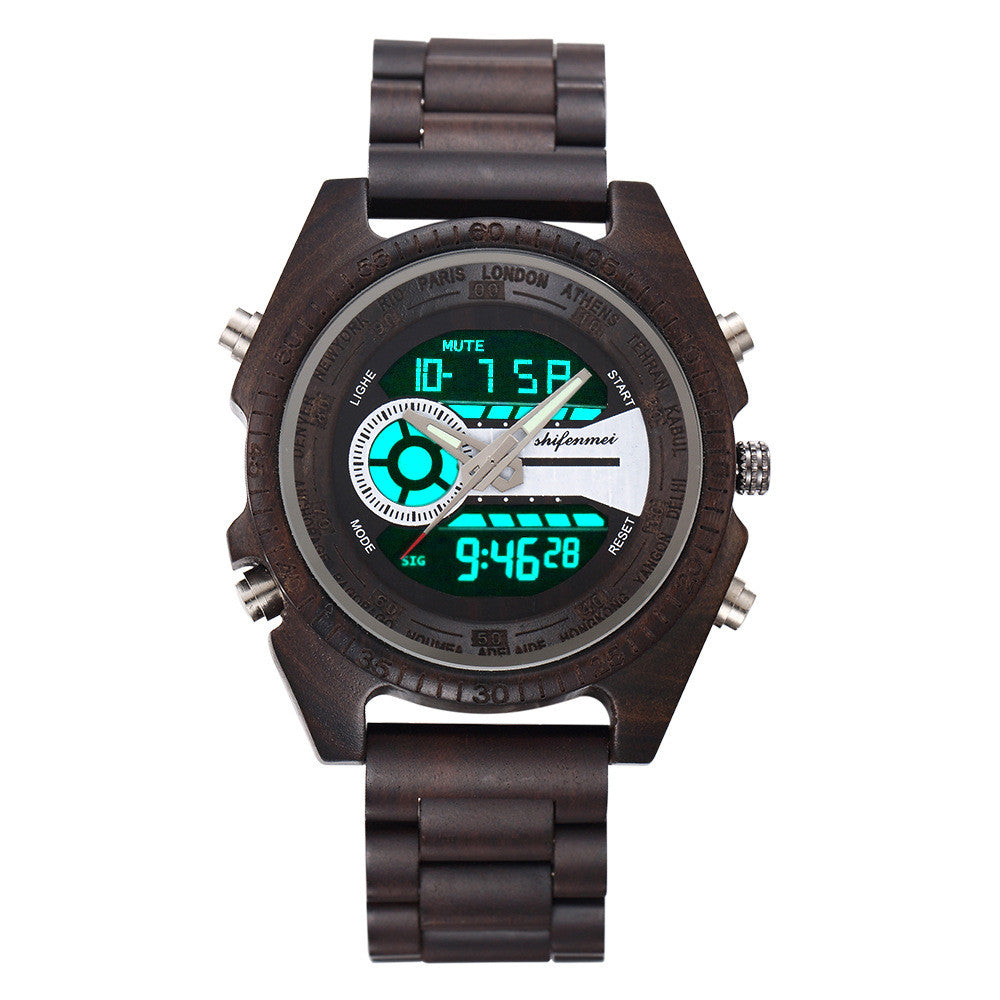 Orologio in legno al quarzo classico