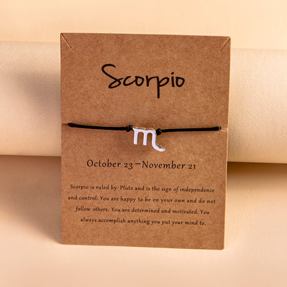 Braccialetto zodiaco di coppia