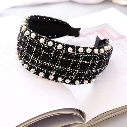 Fascia capelli plaid