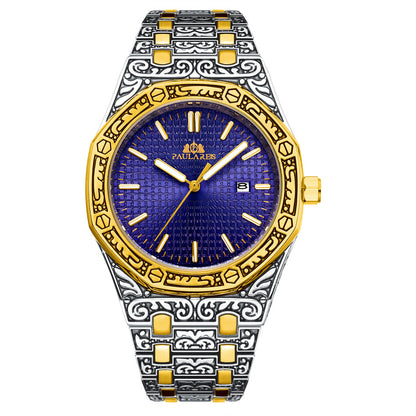 Orologio con calendario da uomo quercia