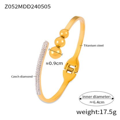 Bracciale titanio raffinato