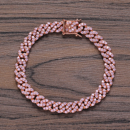 Braccialetto cubano zircone