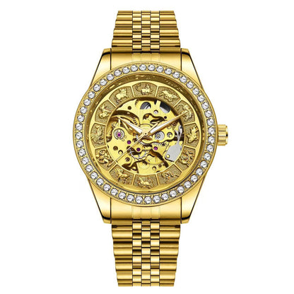 Orologio meccanico automatico impermeabile da uomo