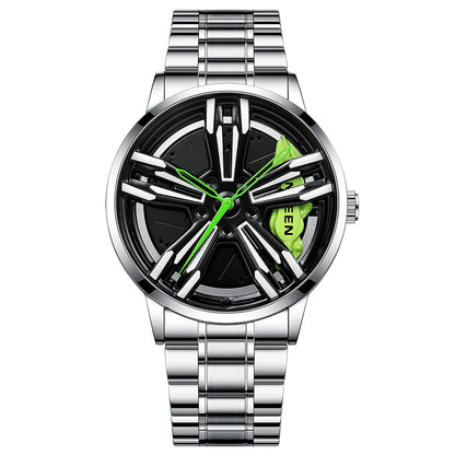 Orologio uomo tema locomotiva