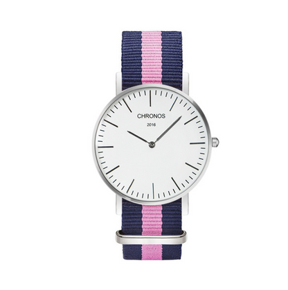 Orologio cinturino intrecciato di coppia