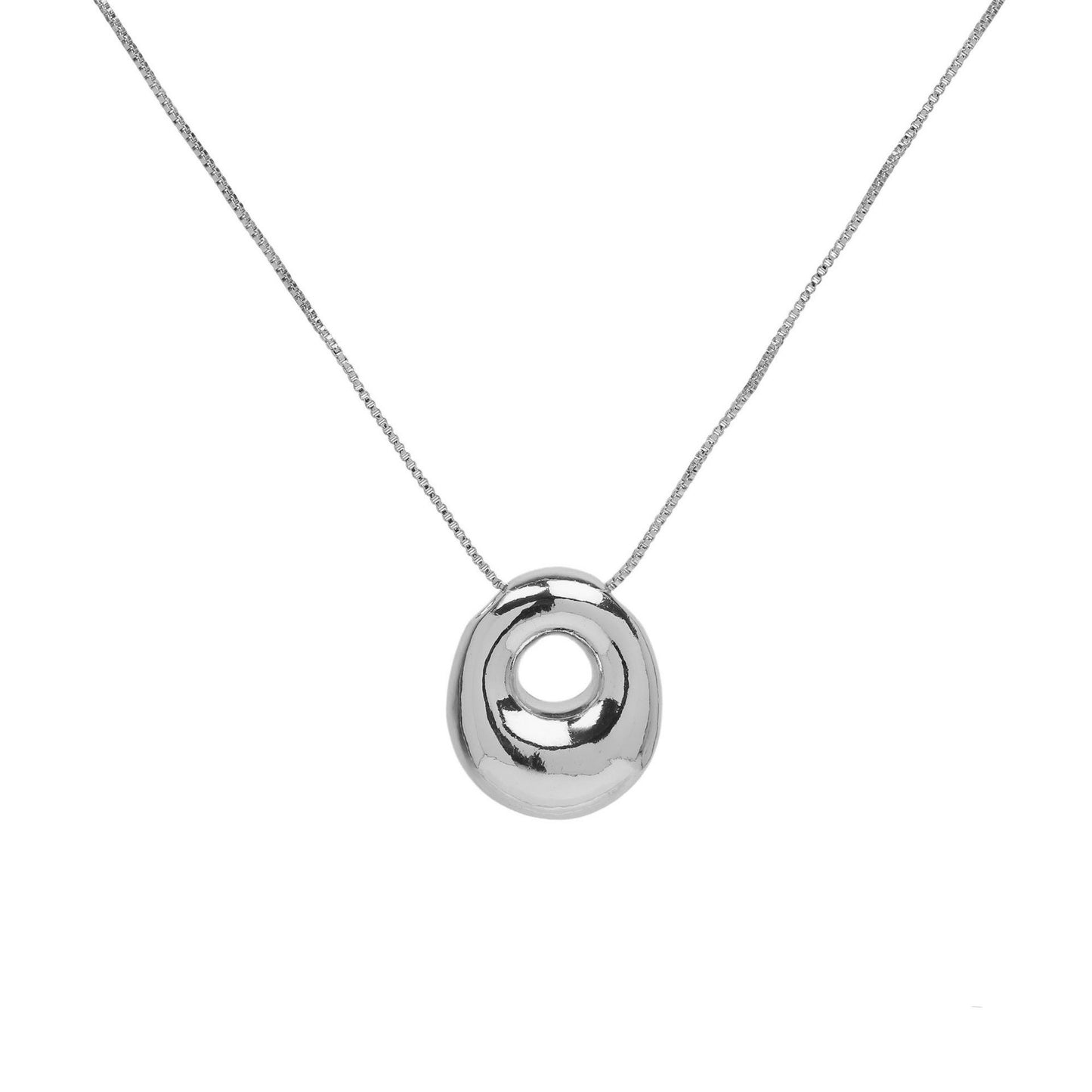 Collana lettera in ottone