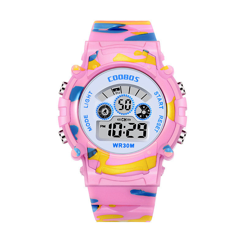 Orologio multifunzione colorato luminescente impermeabile