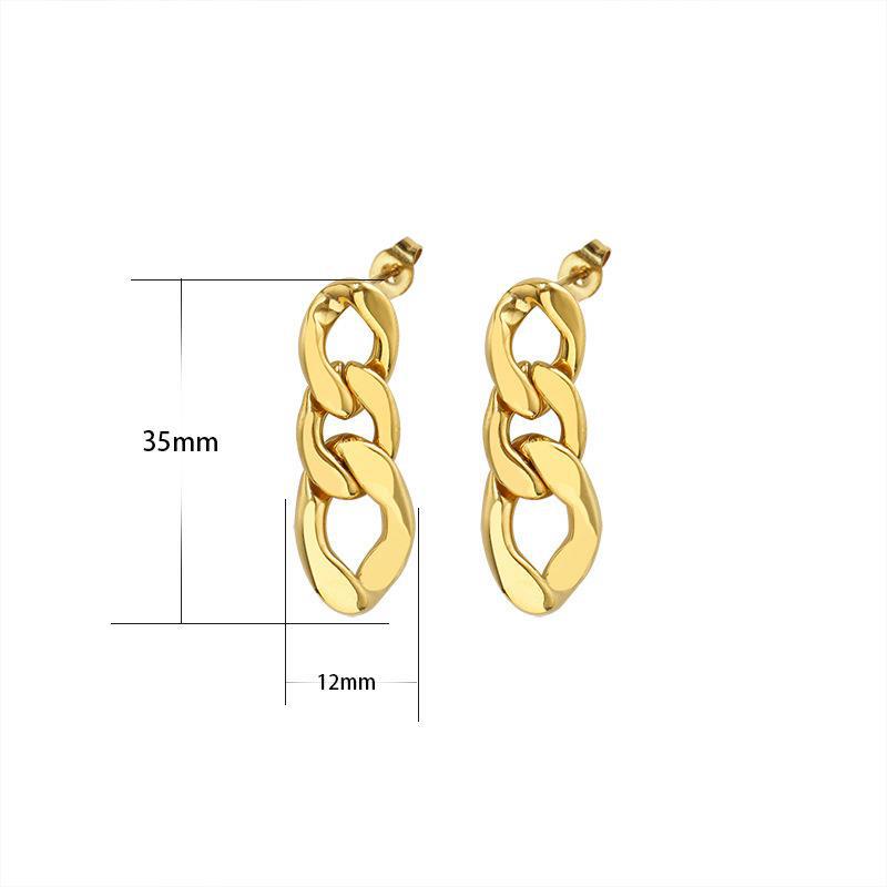 Orecchini geometrici oro spigolosi