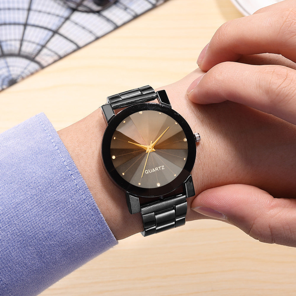 Orologio specchio marrone