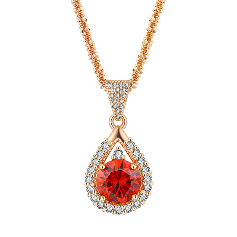Collana Granato e Zircone