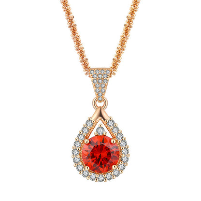 Collana Granato e Zircone