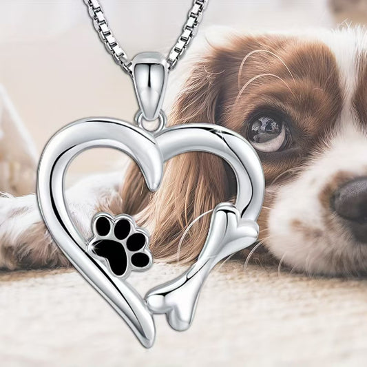 Collana con ciondolo cuore per animali