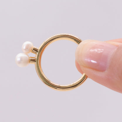 Anello perla d'acqua dolce set