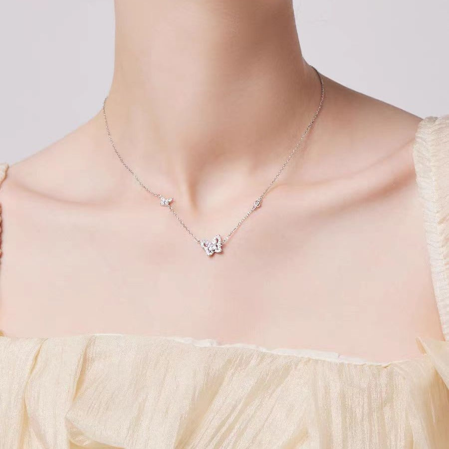 Collana farfalla argento da donna